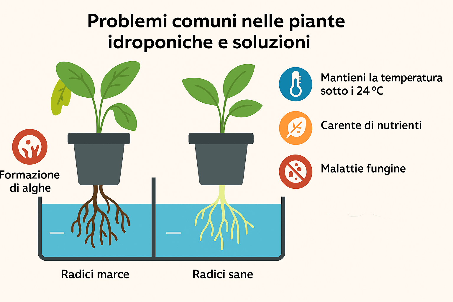Coltivazione Idroponica in Casa: Guida Completa per Iniziare 8 problemi comuni nelle piante idroponiche e soluzioni