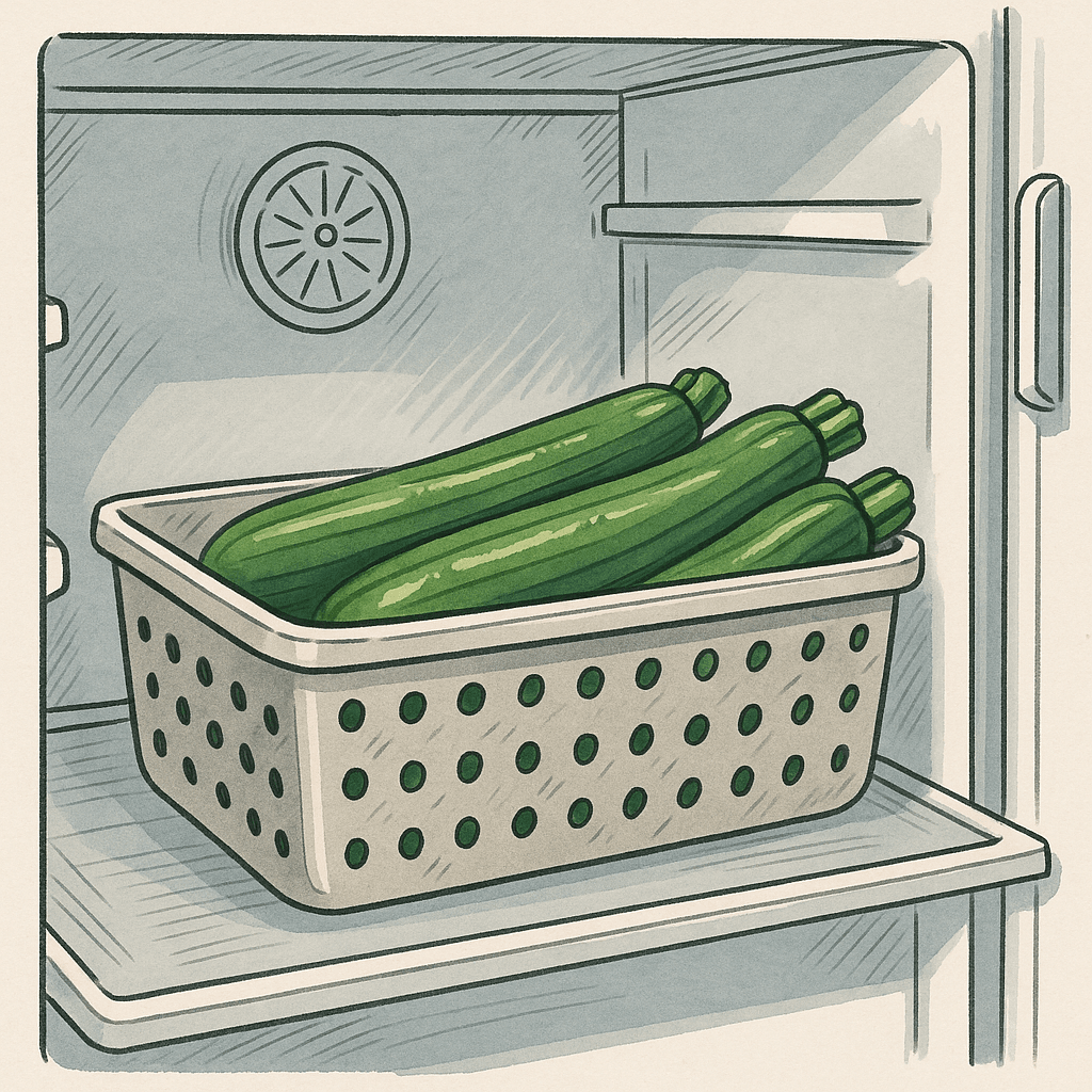 Come Capire se le Zucchine Sono Andate a Male 1 Zucchine conservate in frigorifero